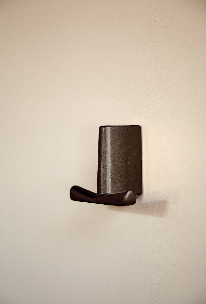 Ala Wall Hook in Blackened Brass